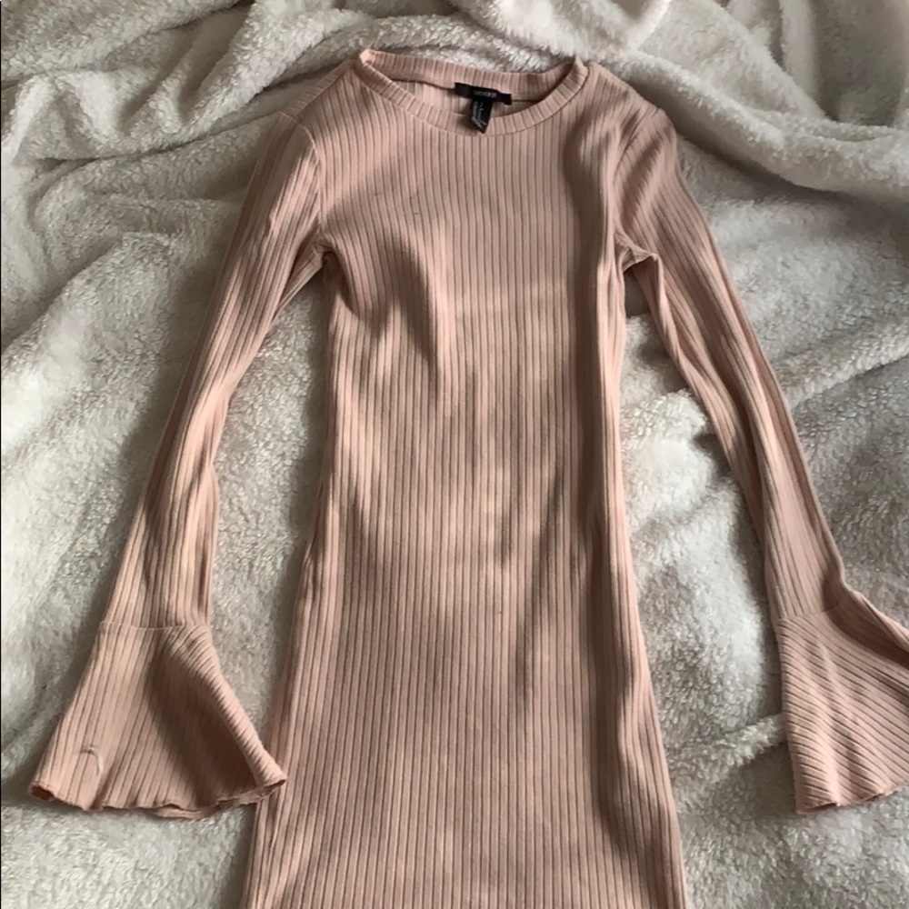 Pale body on dress